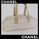 CHANEL シャネル★ニュートラベルライン　ミニ　ハンドバッグ　オフホワイト　ライトベージュ